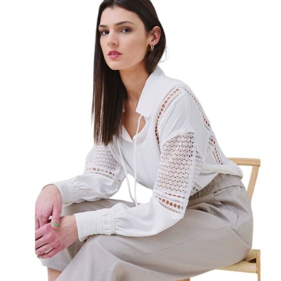 BROCHU WALKER Women's Kaia Blouse Black S - Picture 2 of 6